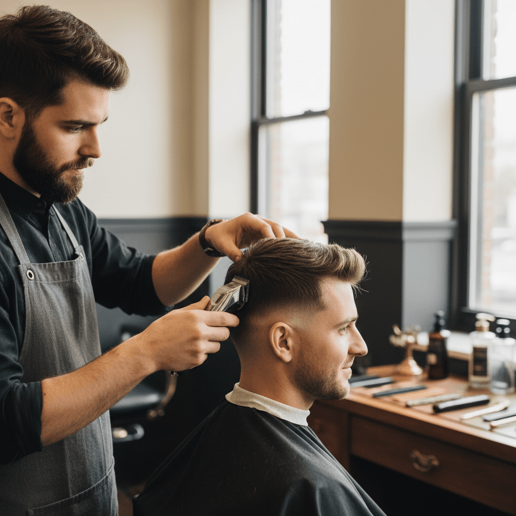 Penteado e styling profissional com produtos de qualidade